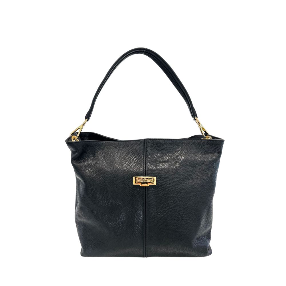 Black Leather Women Bag