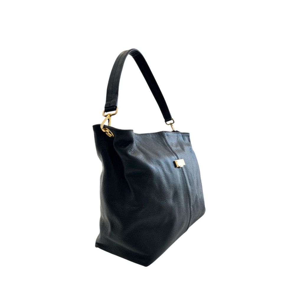 Black Leather Women Bag