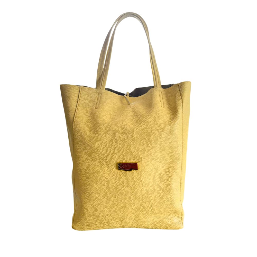 Bicolor Cowhide Clutch Bag