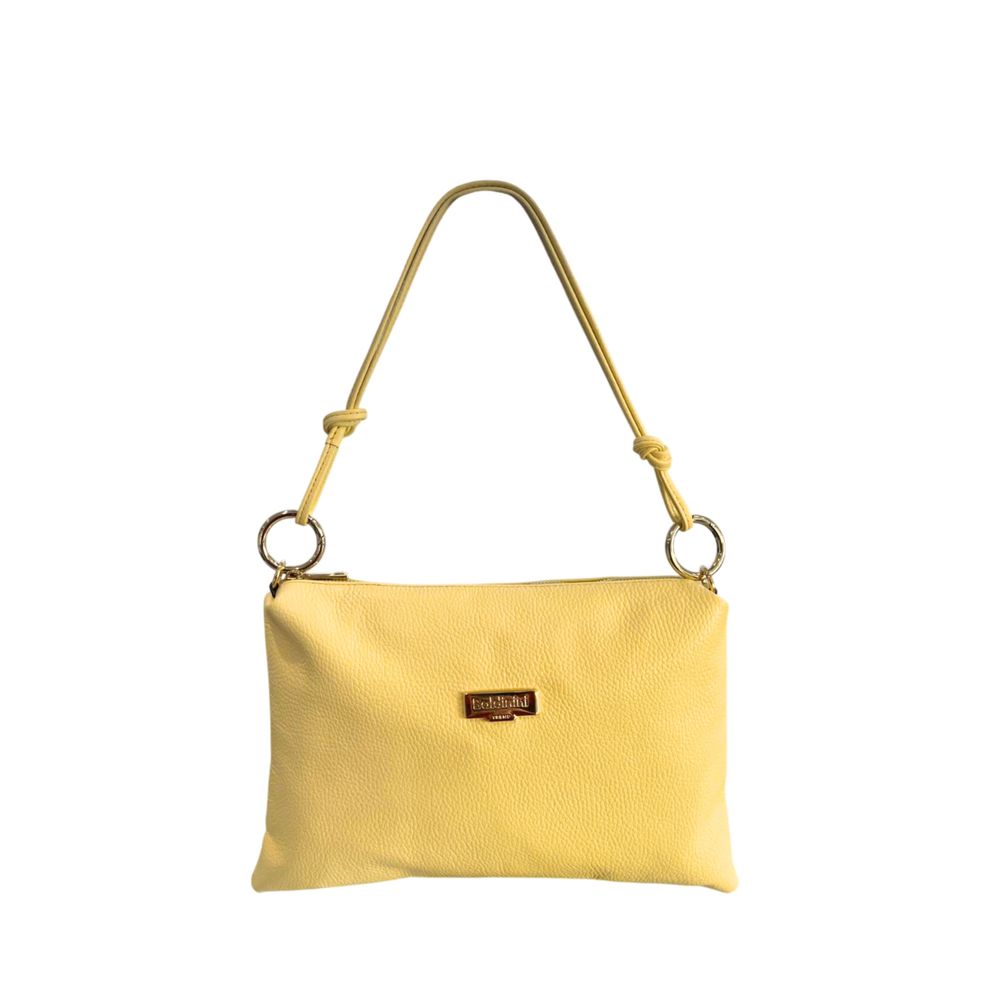 Bicolor Cowhide Clutch Bag