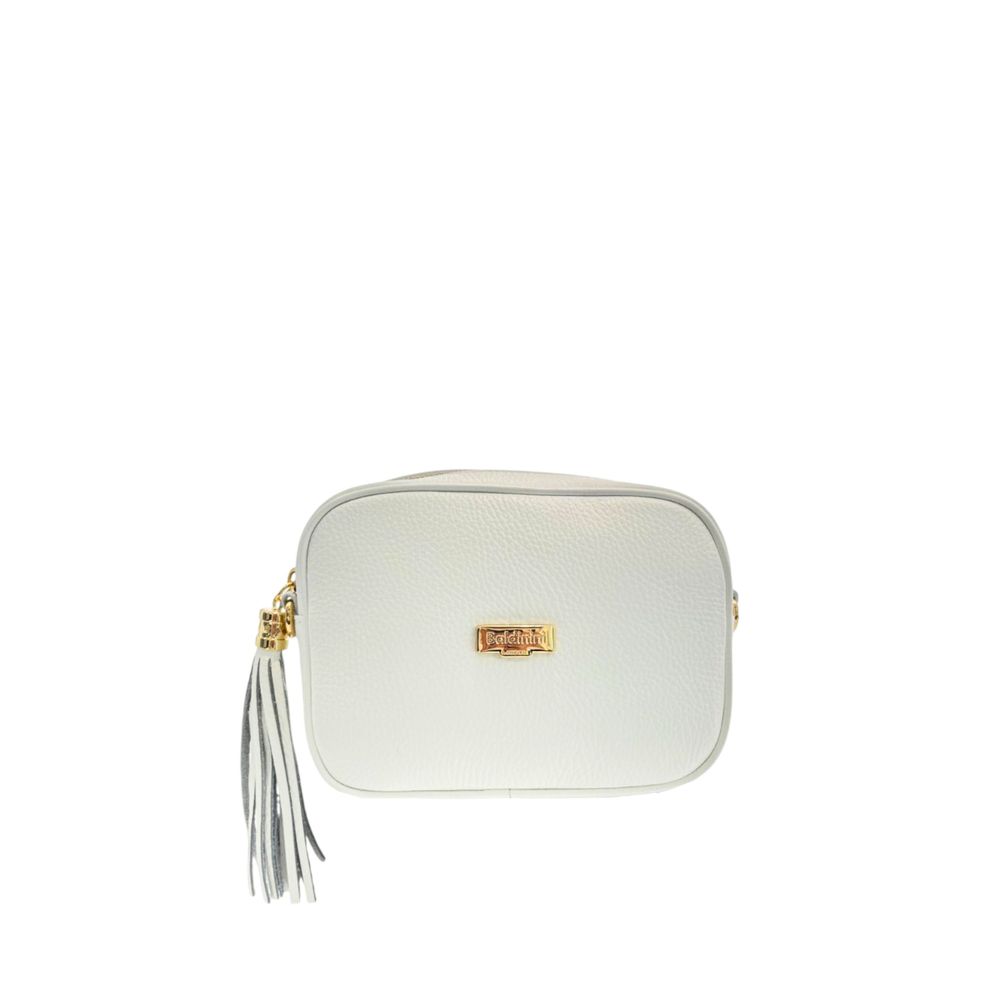 White Cowhide Crossbody Bag