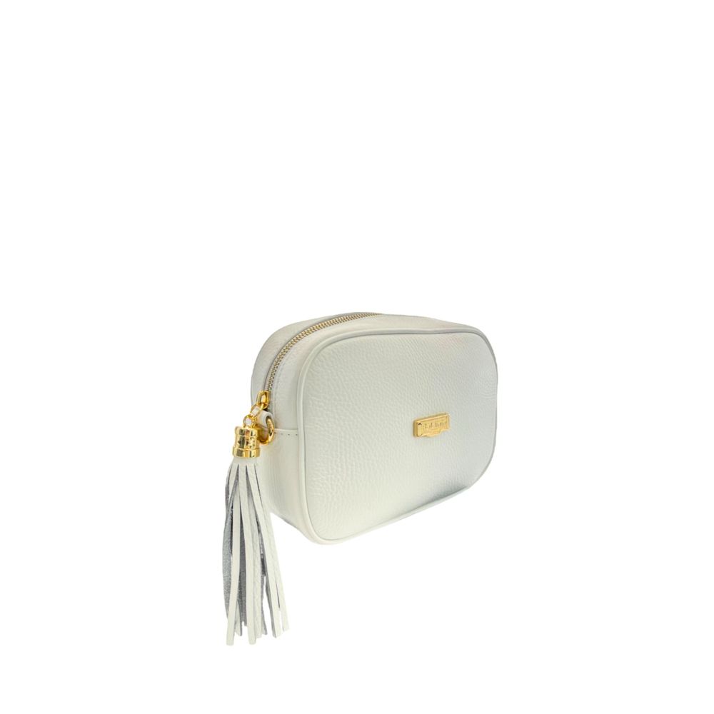 White Cowhide Crossbody Bag
