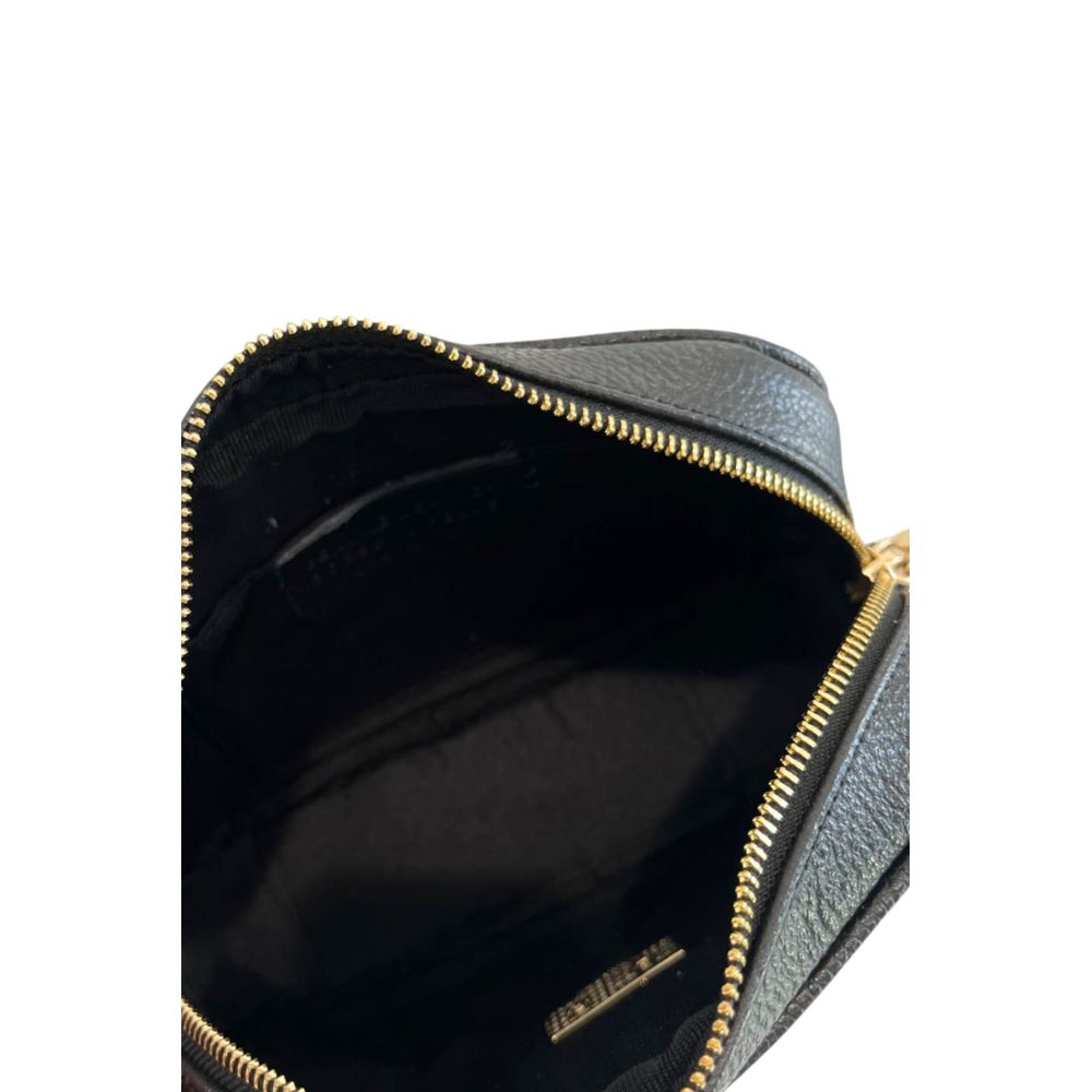 Black Cowhide Crossbody Bag