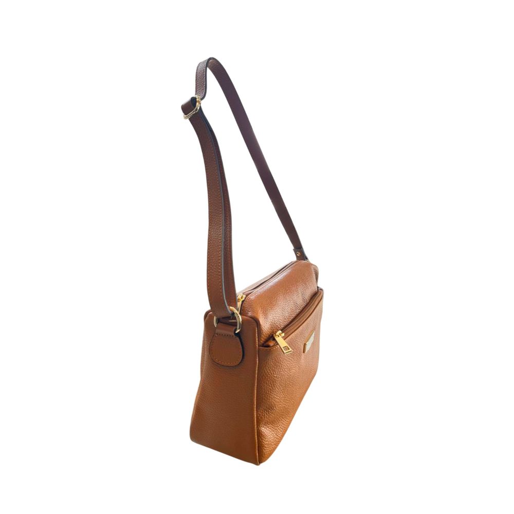 Brown Cowhide Crossbody Bag