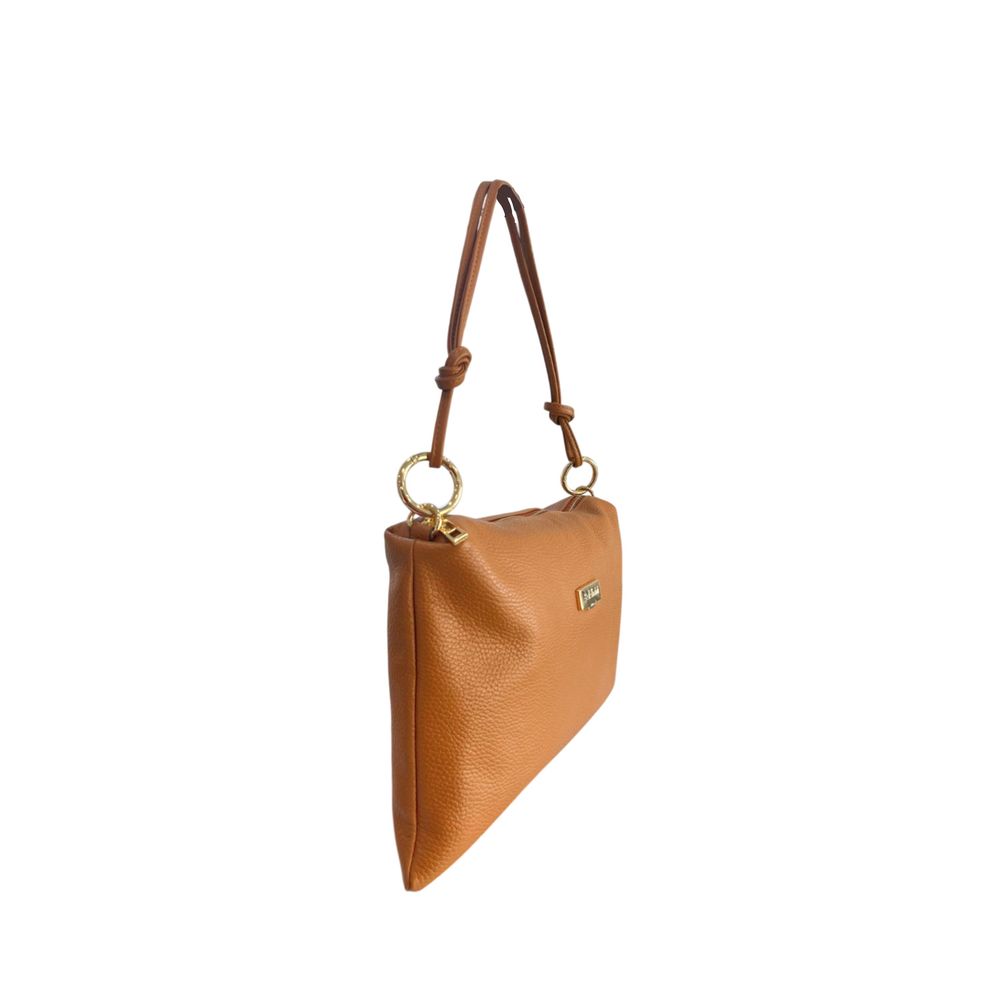 Brown Cowhide Clutch Bag