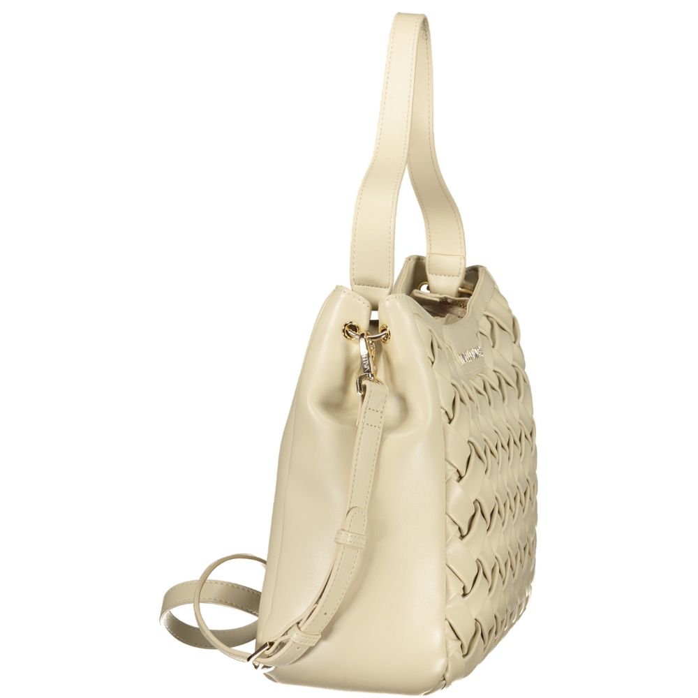 Beige Polyurethane Women's Bag