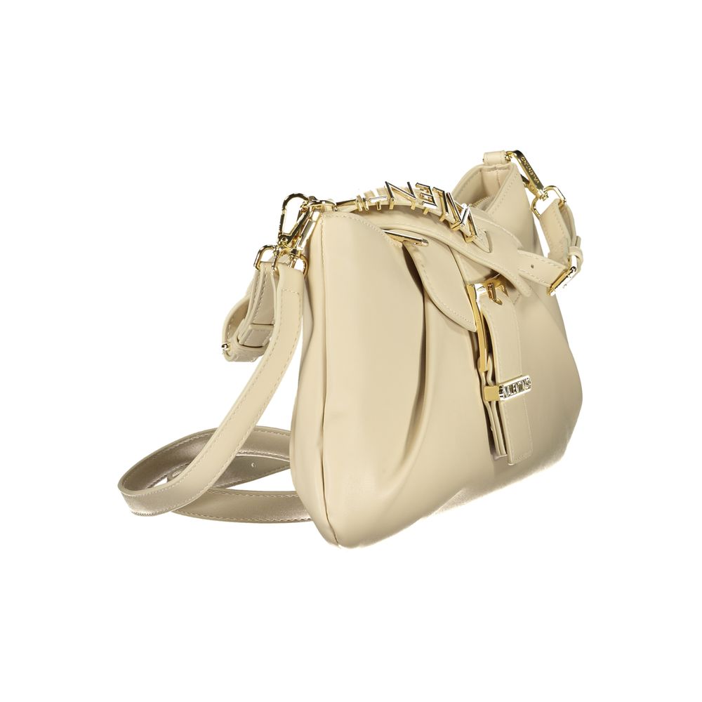 Beige Polyurethane Women's Bag