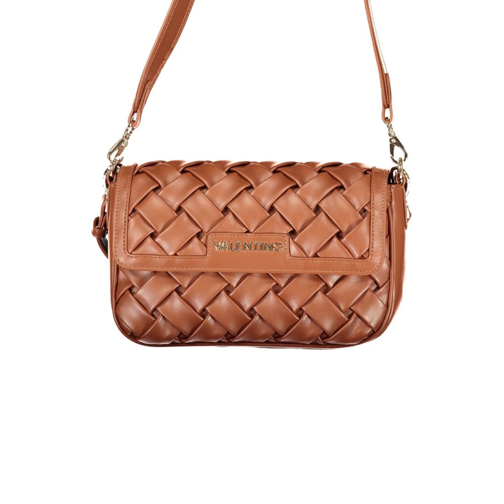 Brown Polyurethane Women's Bag