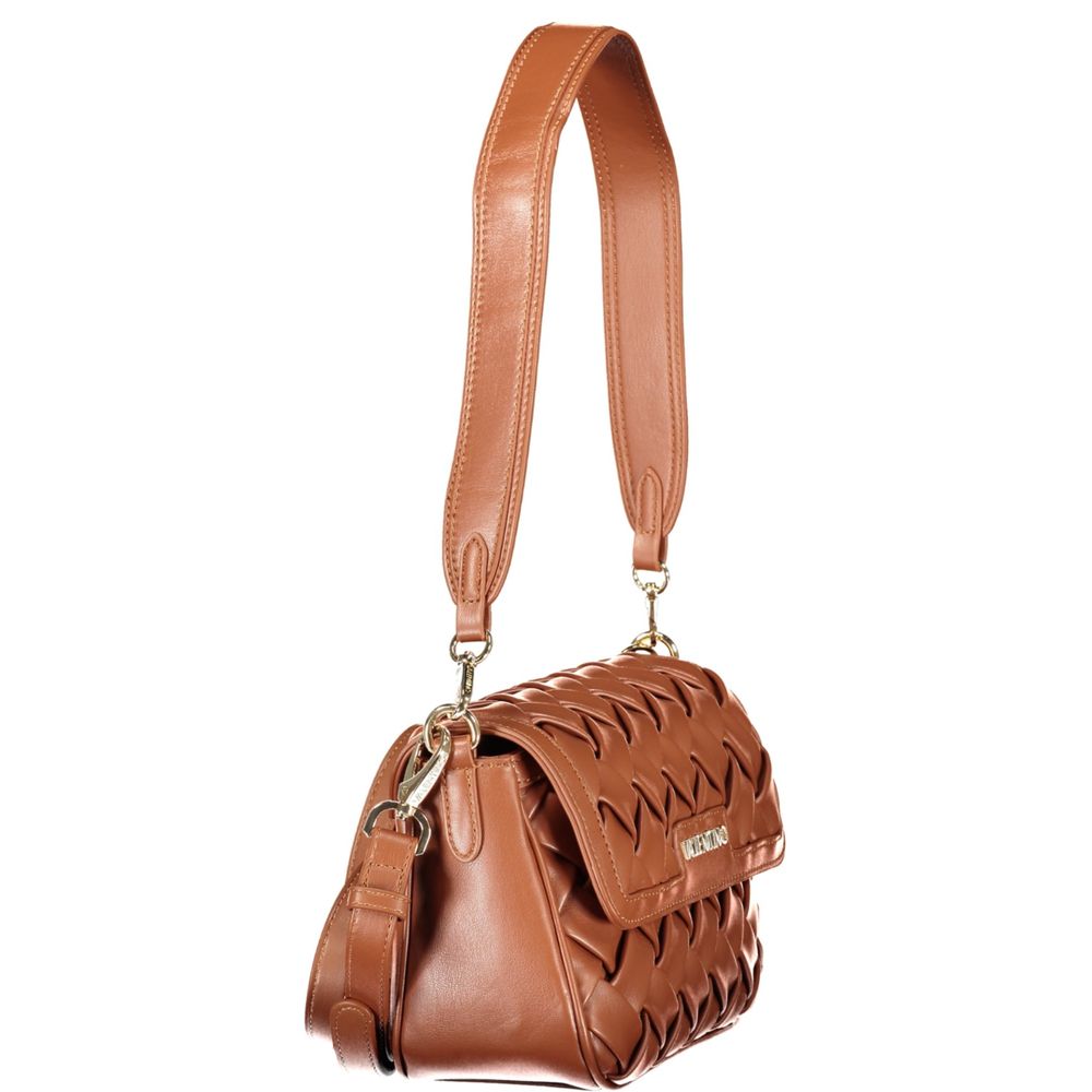 Brown Polyurethane Women's Bag
