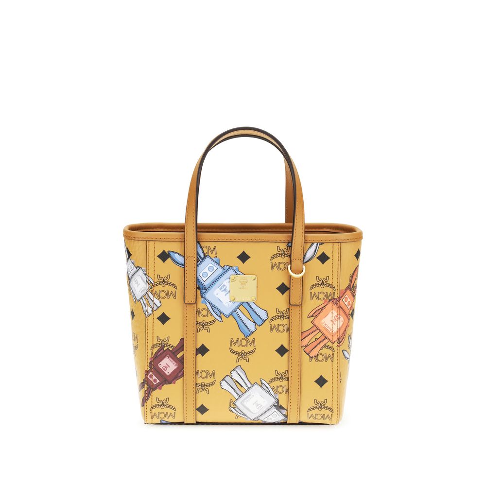 Beige Fabric Shoulder Bag