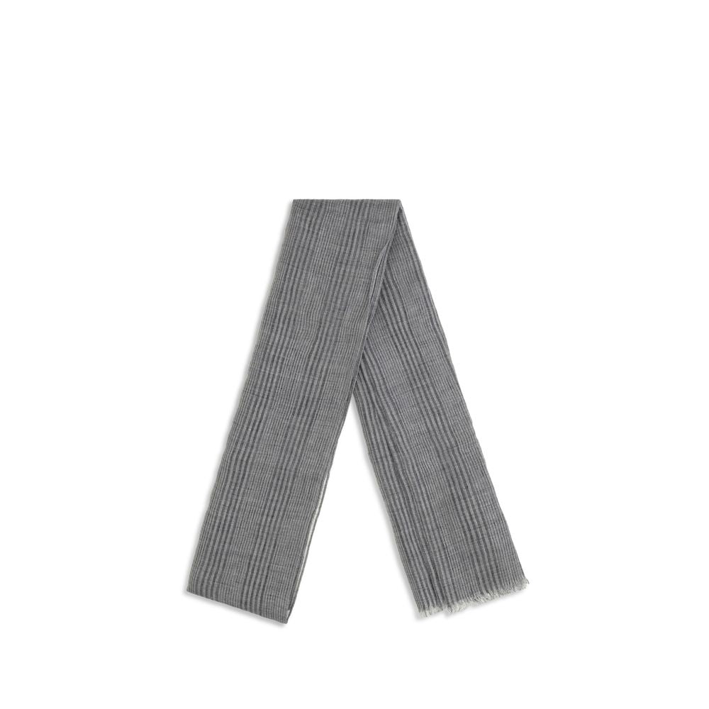 Gray Linen Scarf