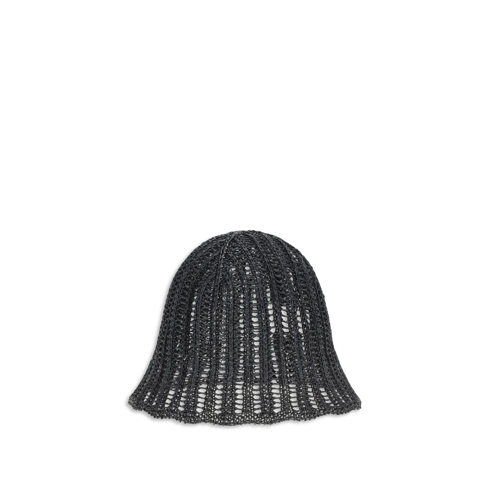 Black Polyamide Bucket Hat