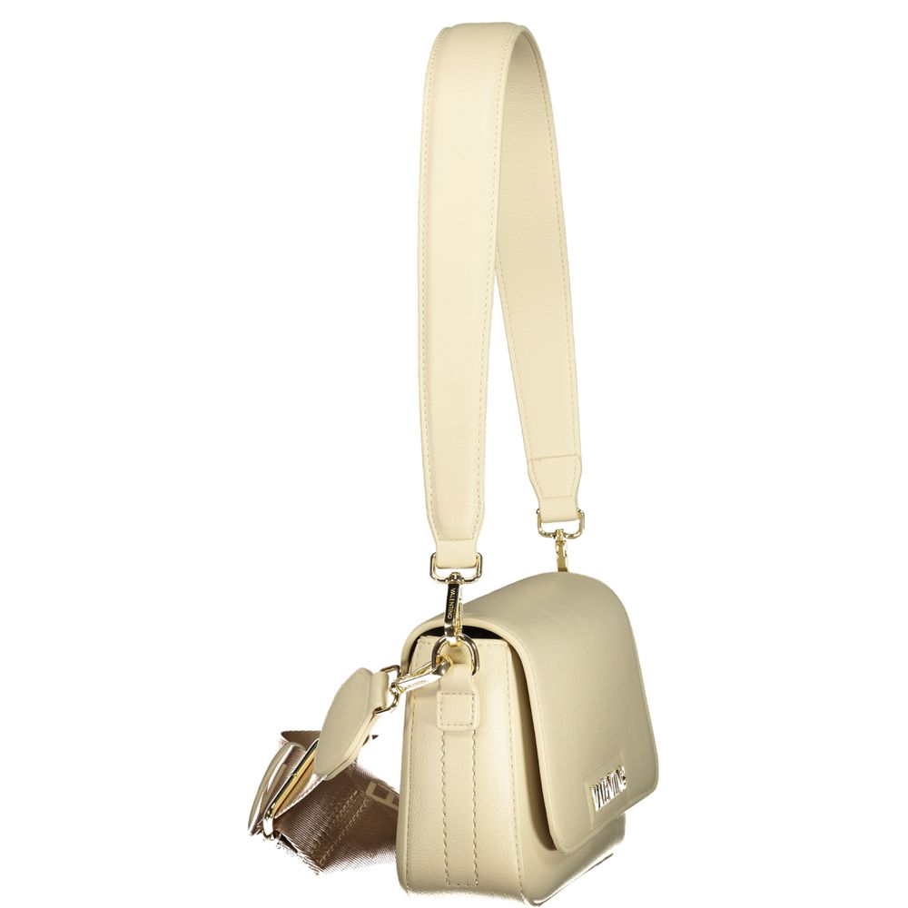 Beige Polyurethane Women's Bag