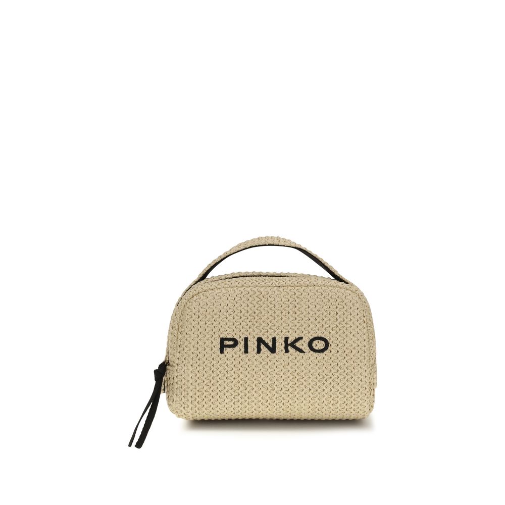 Beige Raffia Wallet