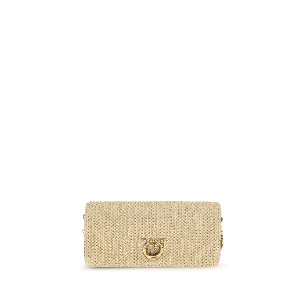 Beige Polypropylene Shoulder Bag