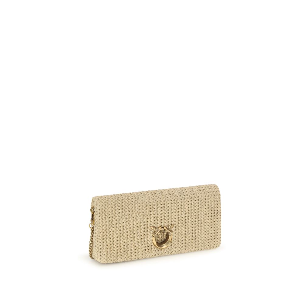 Beige Polypropylene Shoulder Bag