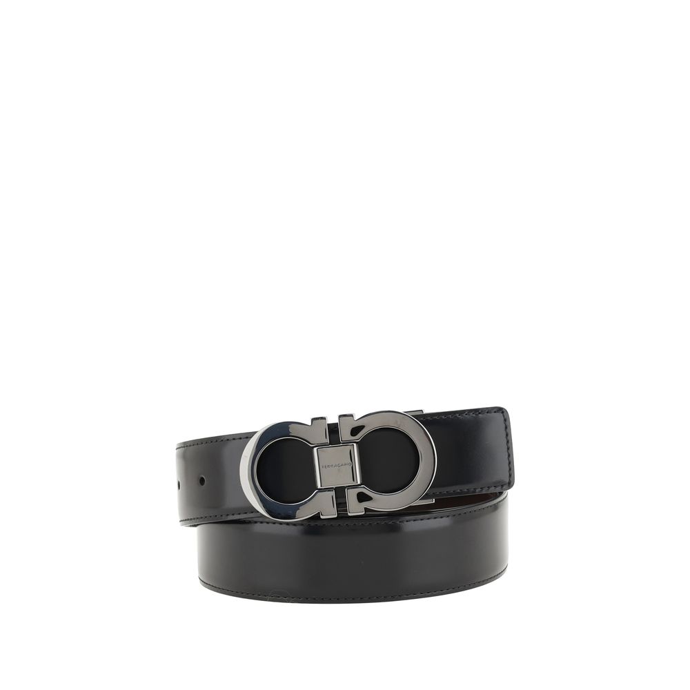 Black Calf Leather Bos Taurus Belt