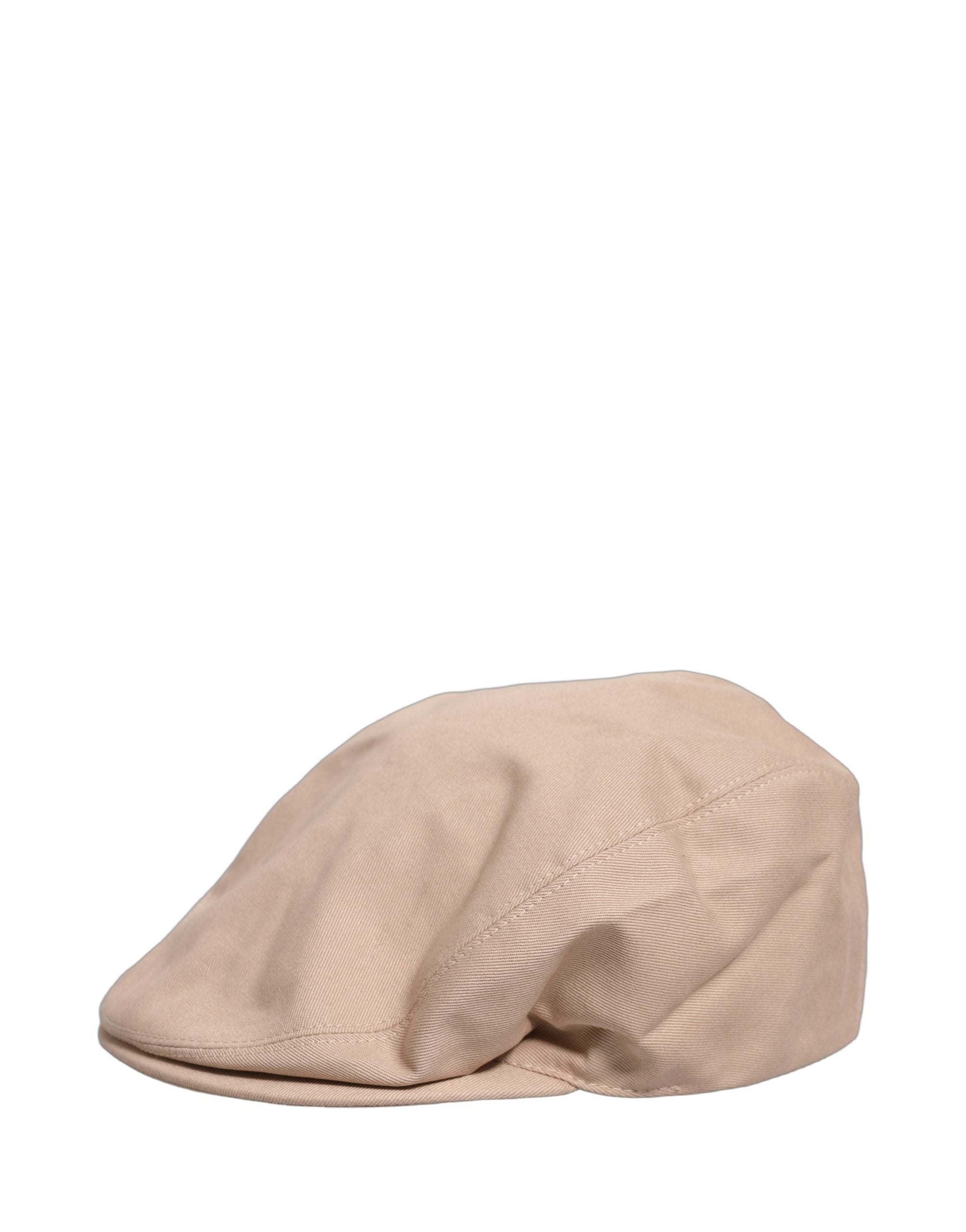 Men Beige Cotton Newsboy Cloth Capello Hat