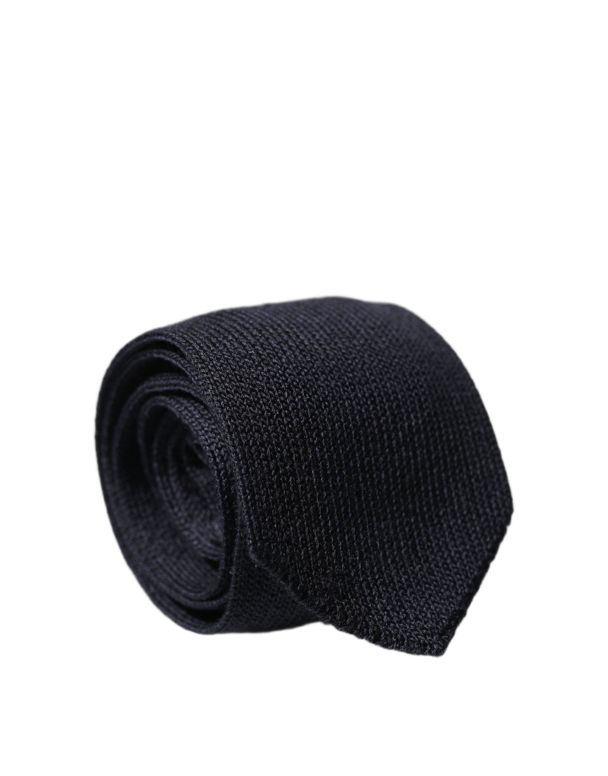 Dark Blue Solid 100% Silk Adjustable Men Necktie Tie