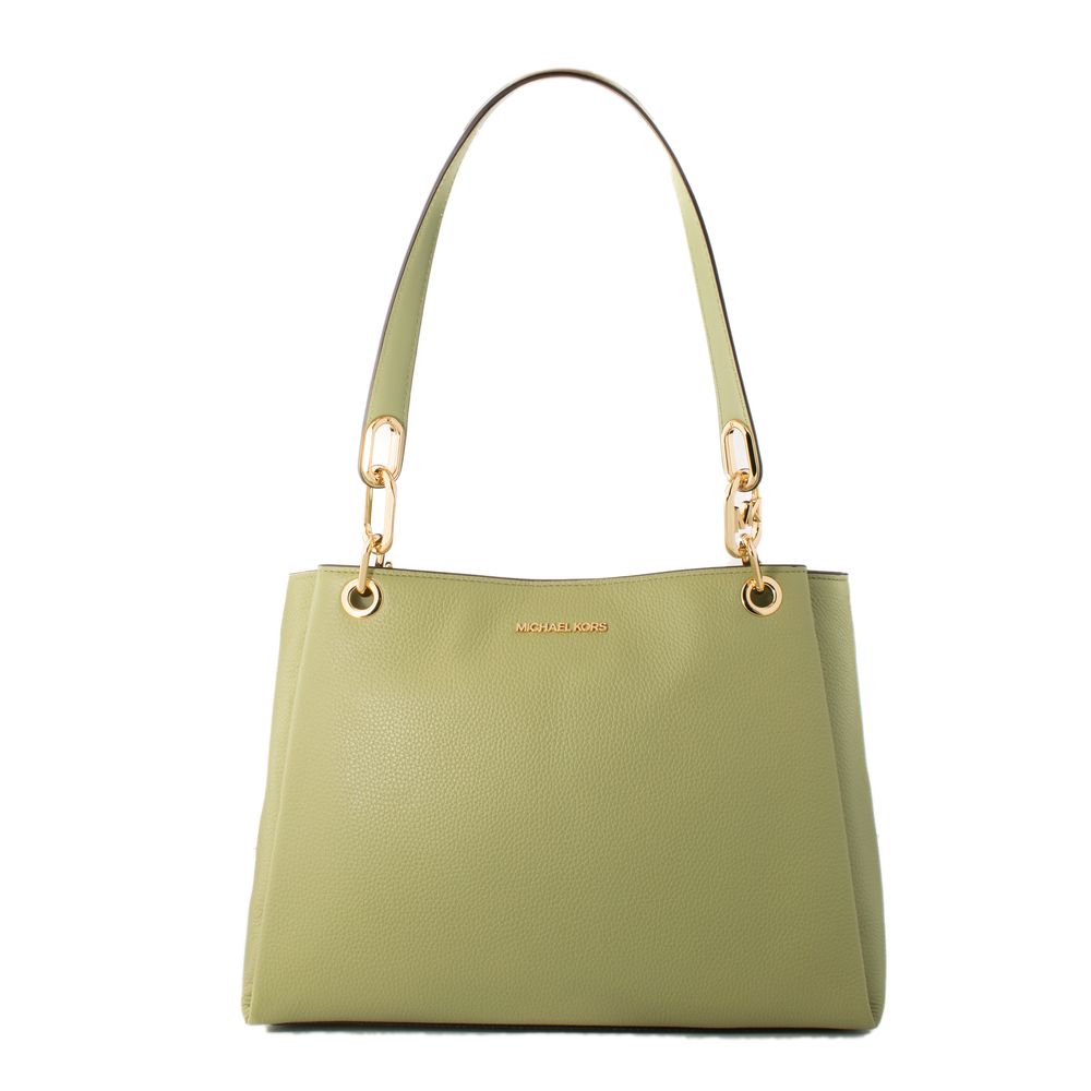 Bicolor Leather Handbag