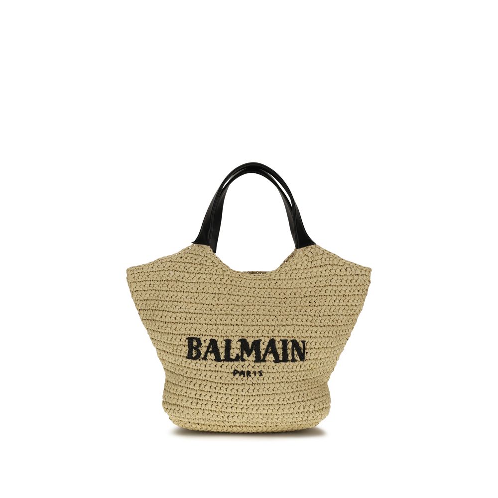 Beige Viscose Shoulder Bag