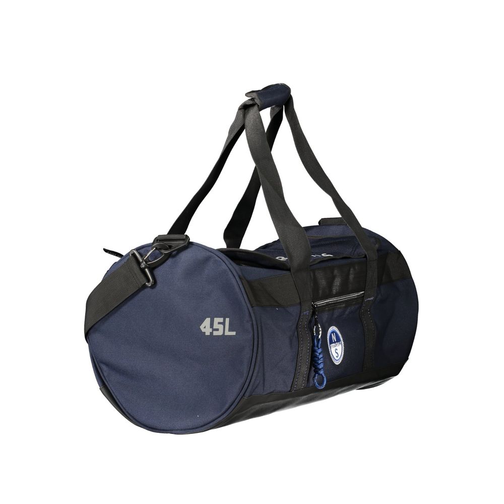 Blue Polyester Mens Bag