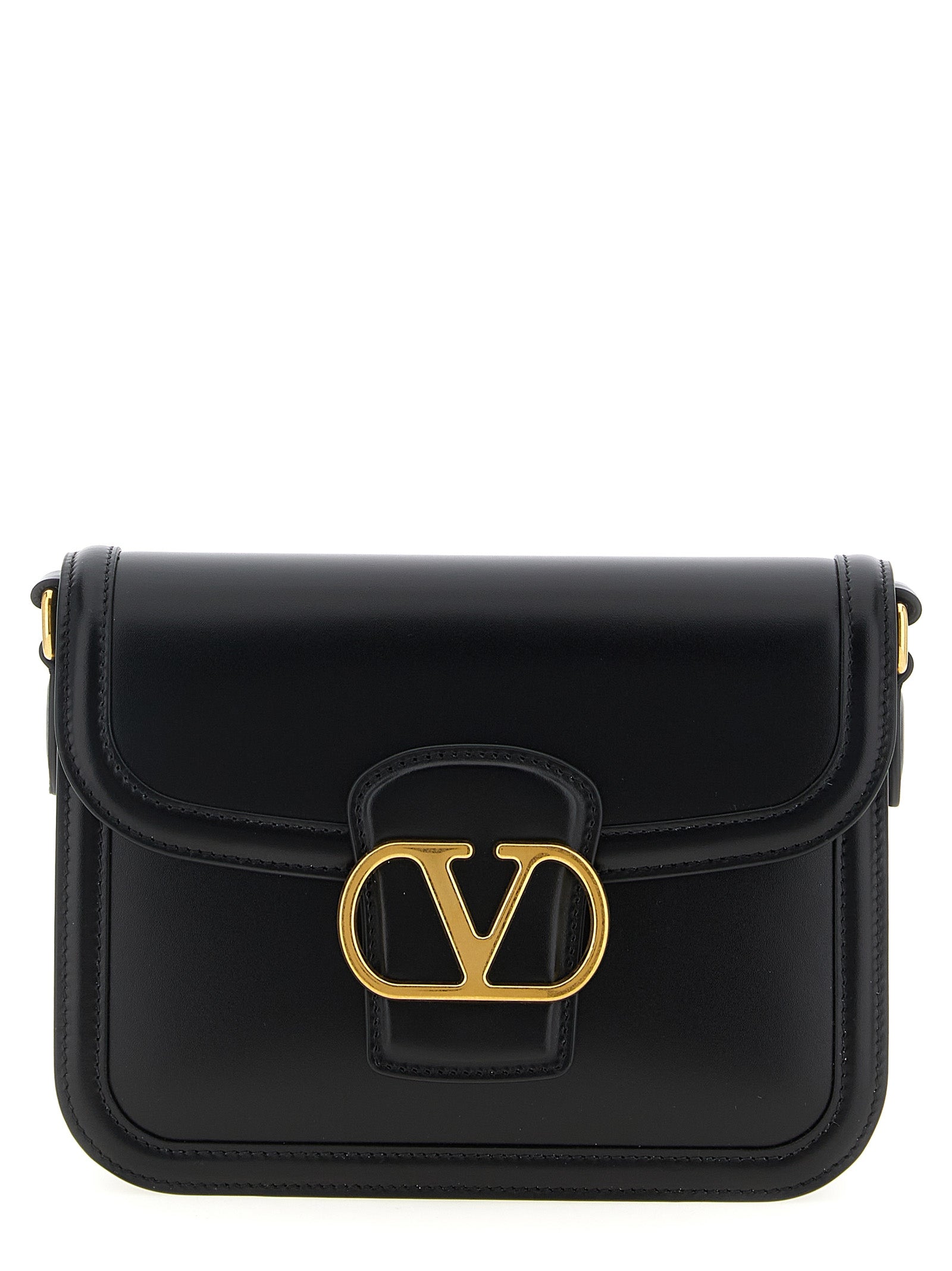 Black Calfskin Crossbody Bag