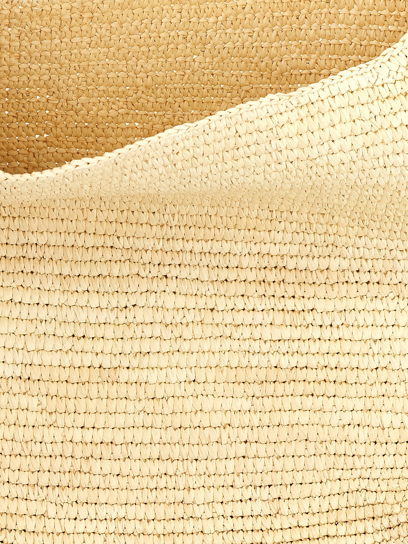 Brown Raffia Shoulder Bag