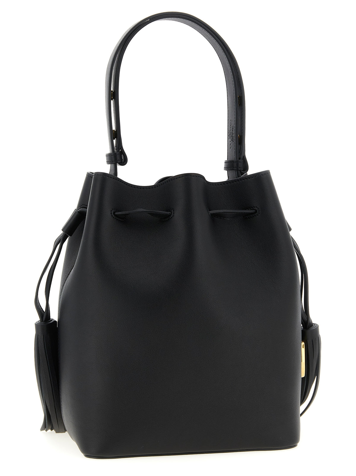 Black Calfskin Shoulder Bag