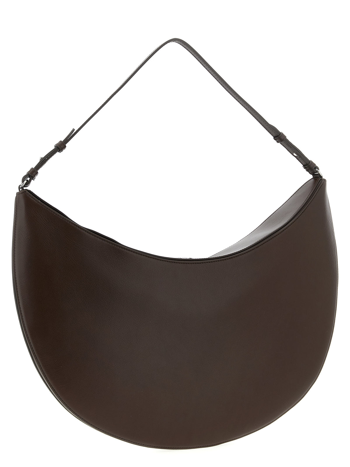 Brown Calfskin Shoulder Bag