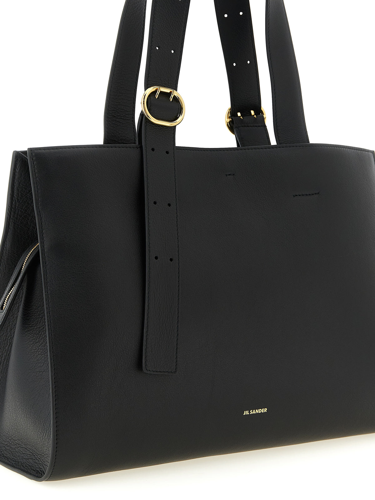 Black Calfskin Tote Bag
