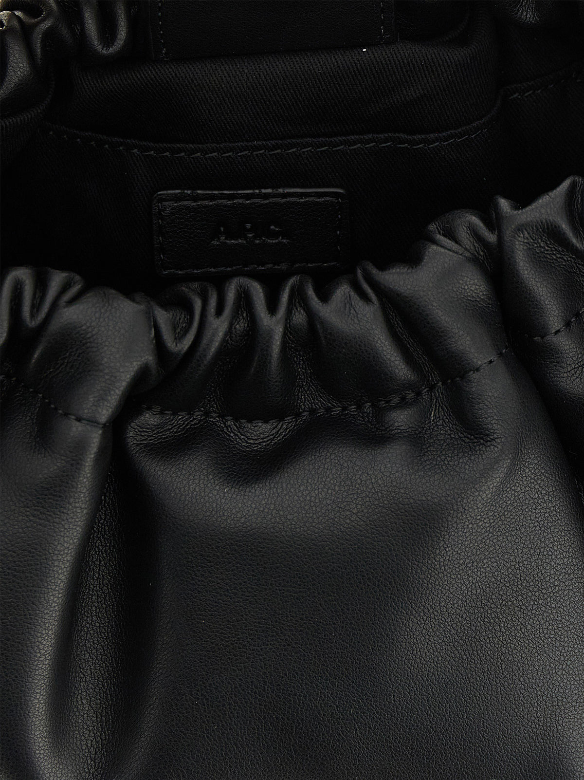 Black Polyethylene Shoulder Bag
