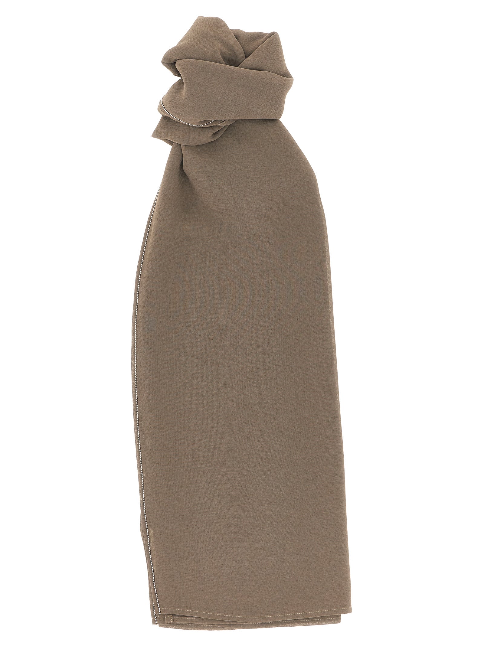 Brown Polyester Scarf