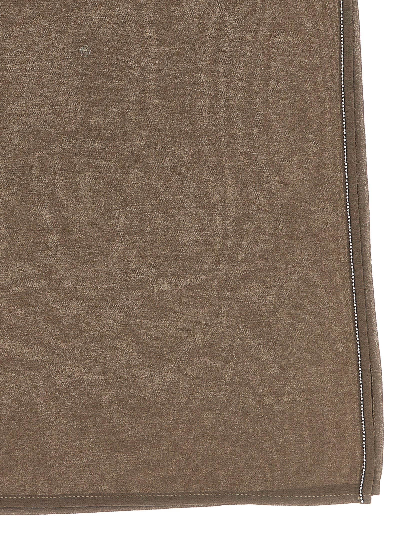 Brown Polyester Scarf