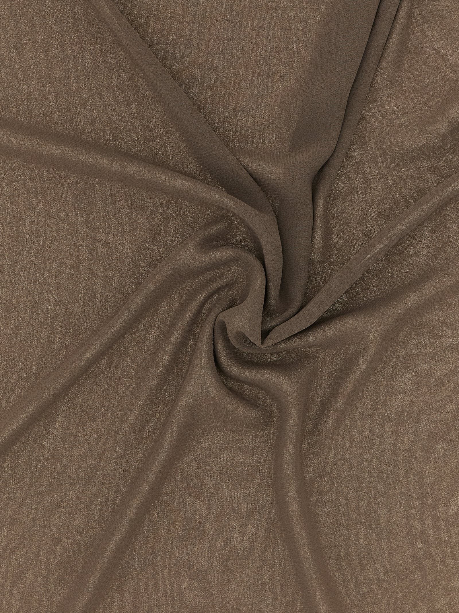 Brown Polyester Scarf