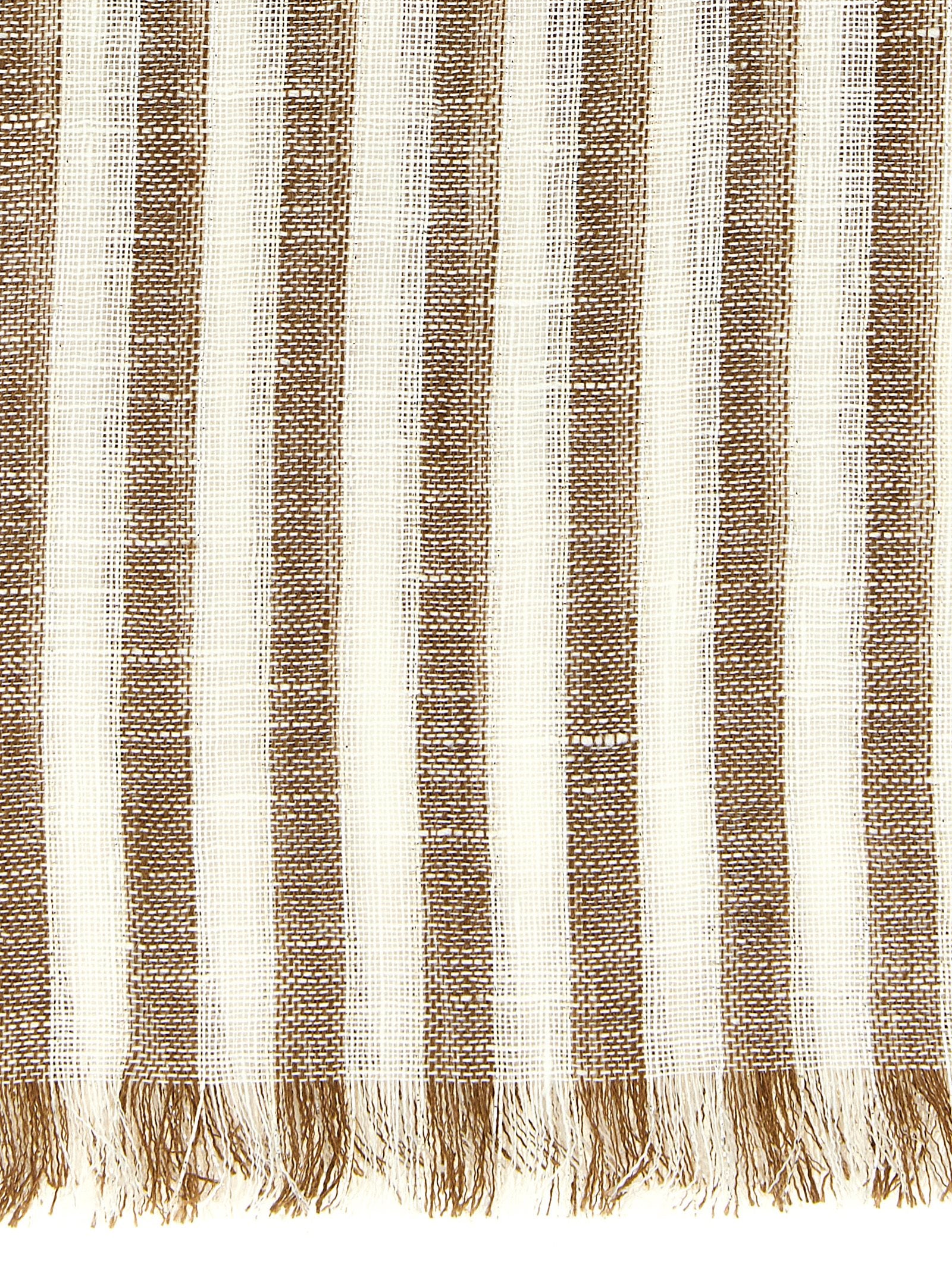 Brown Linen Scarf