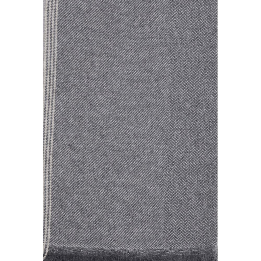 Gray Cashmere Scarf
