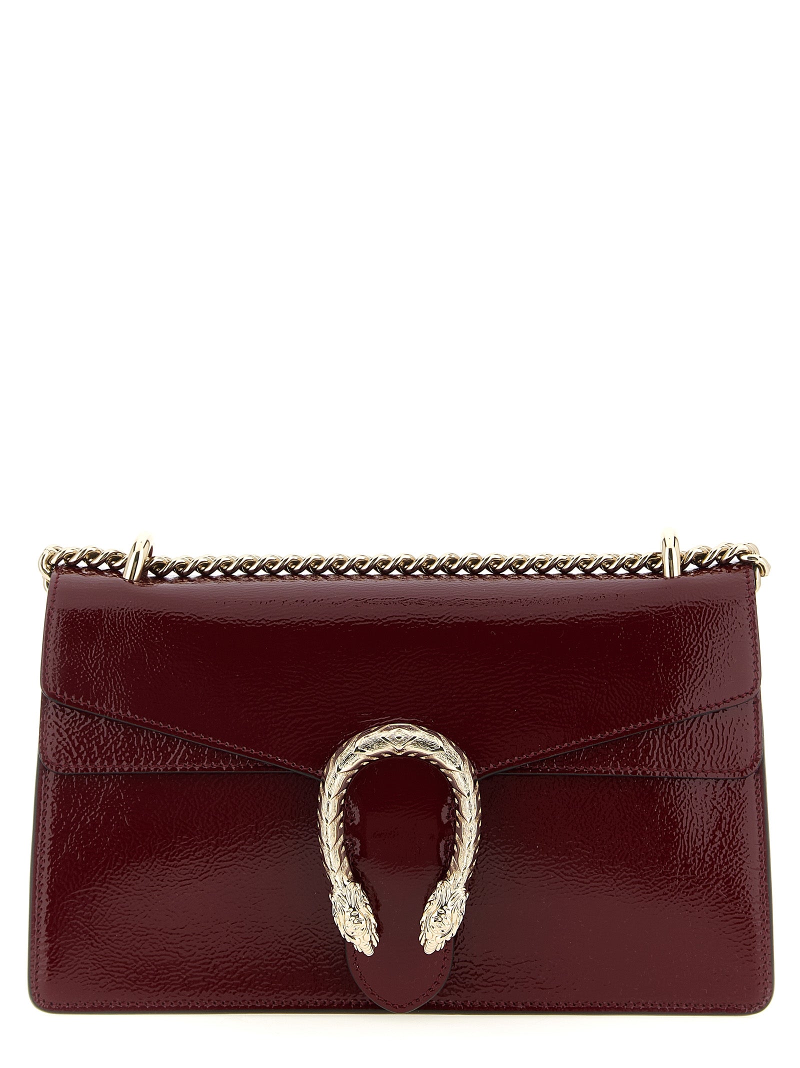 Red Calfskin Shoulder Bag