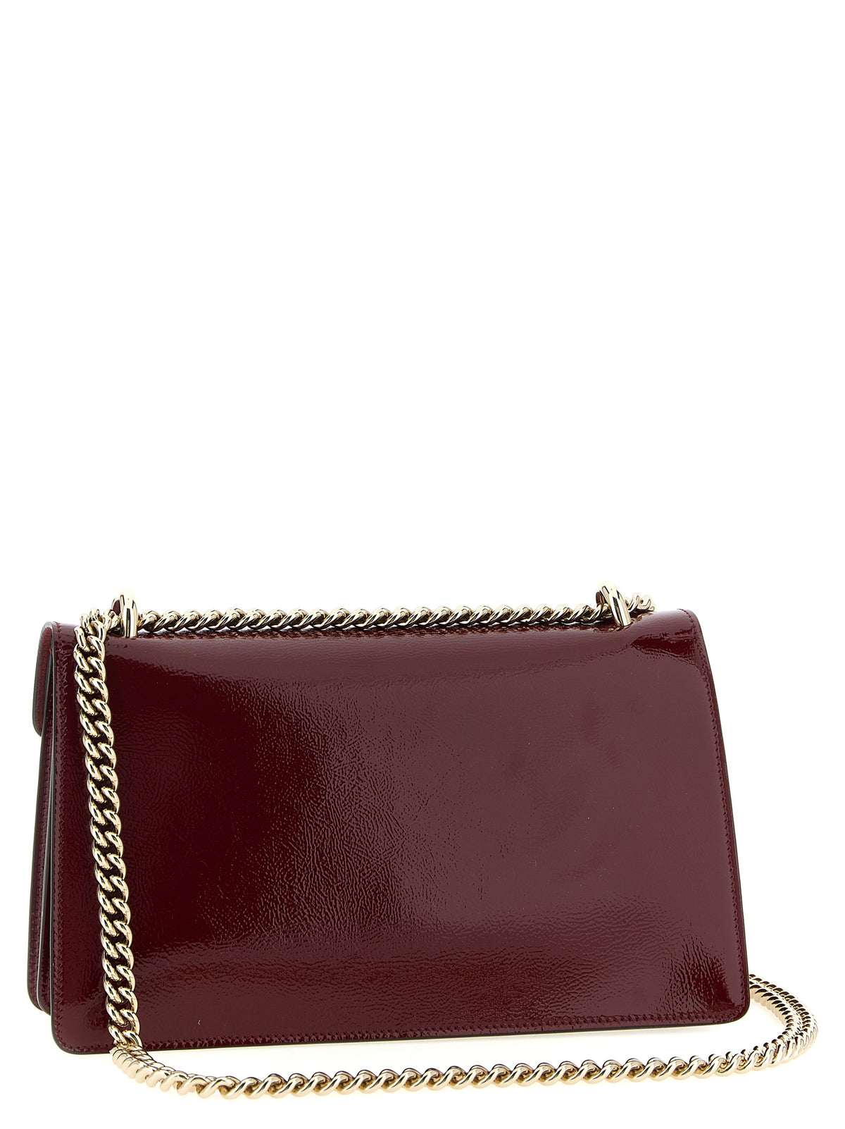 Red Calfskin Shoulder Bag