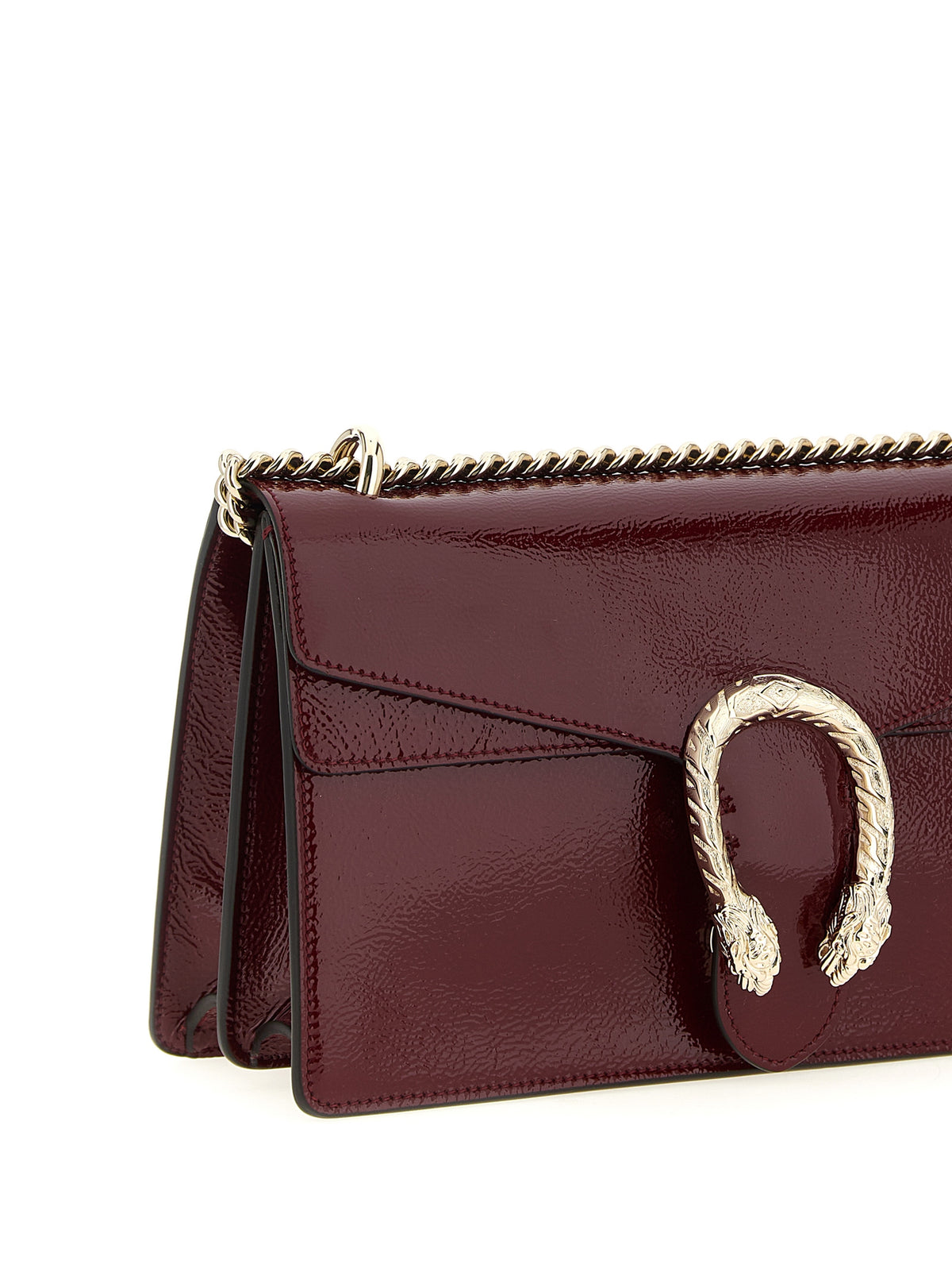 Red Calfskin Shoulder Bag