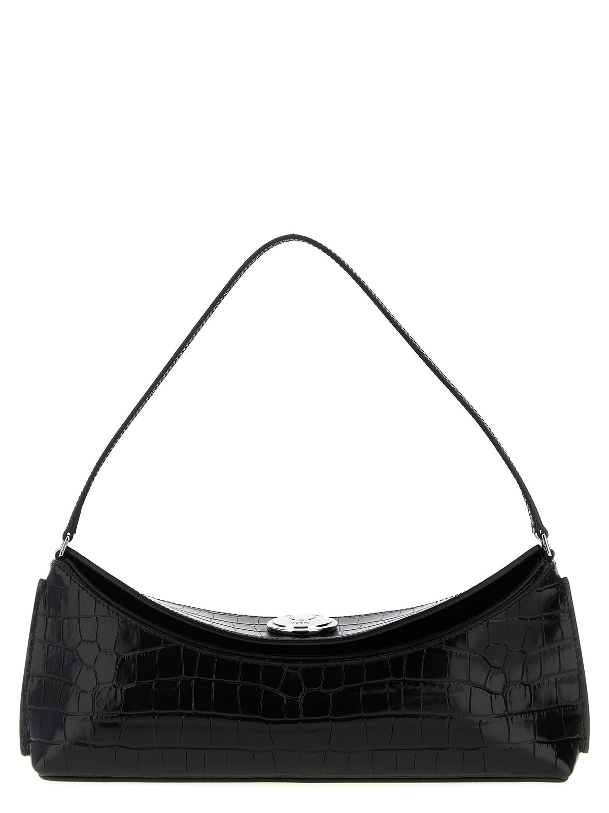 Black Calfskin Shoulder Bag