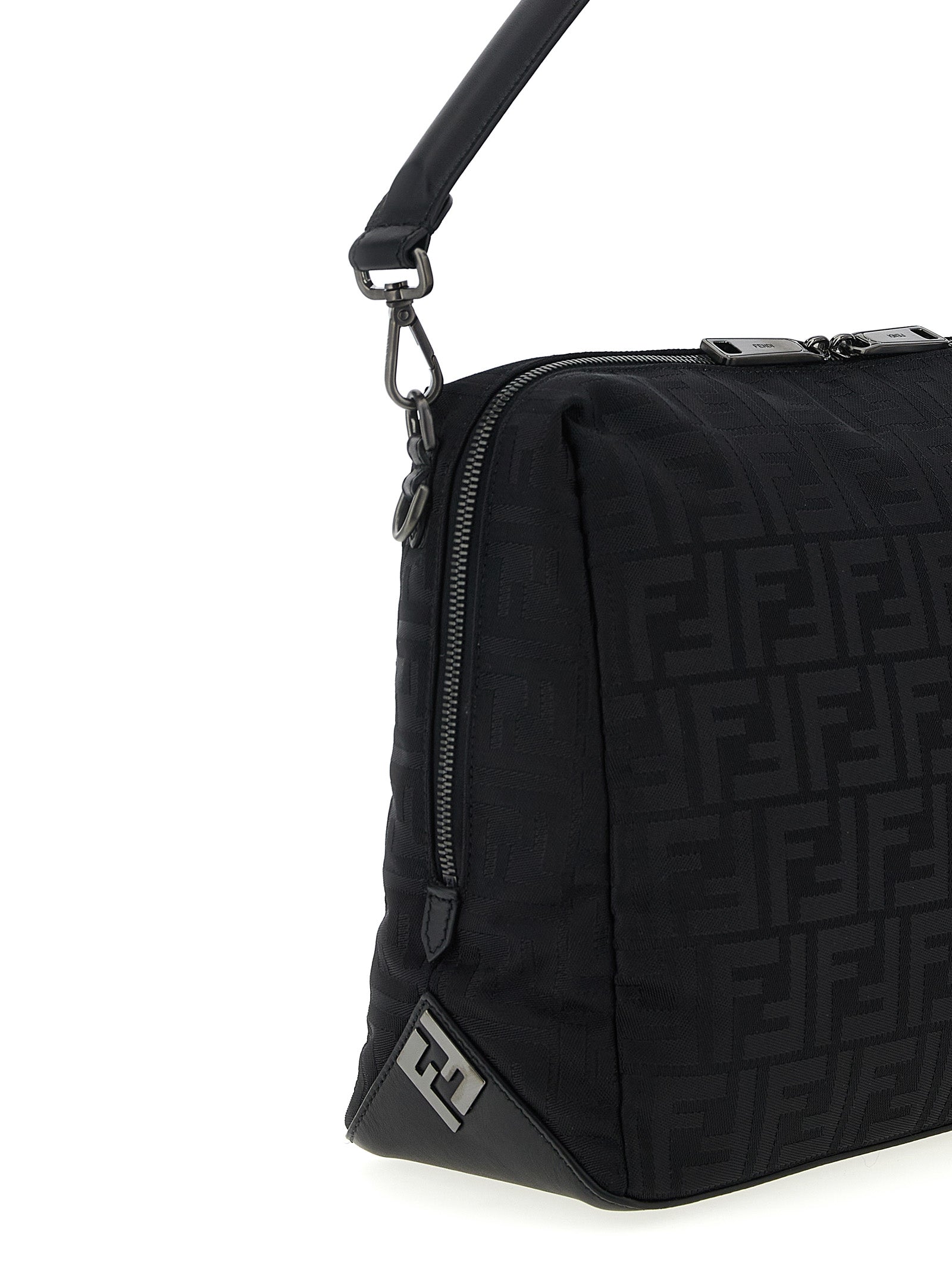 Black Polyamide Shoulder Bag