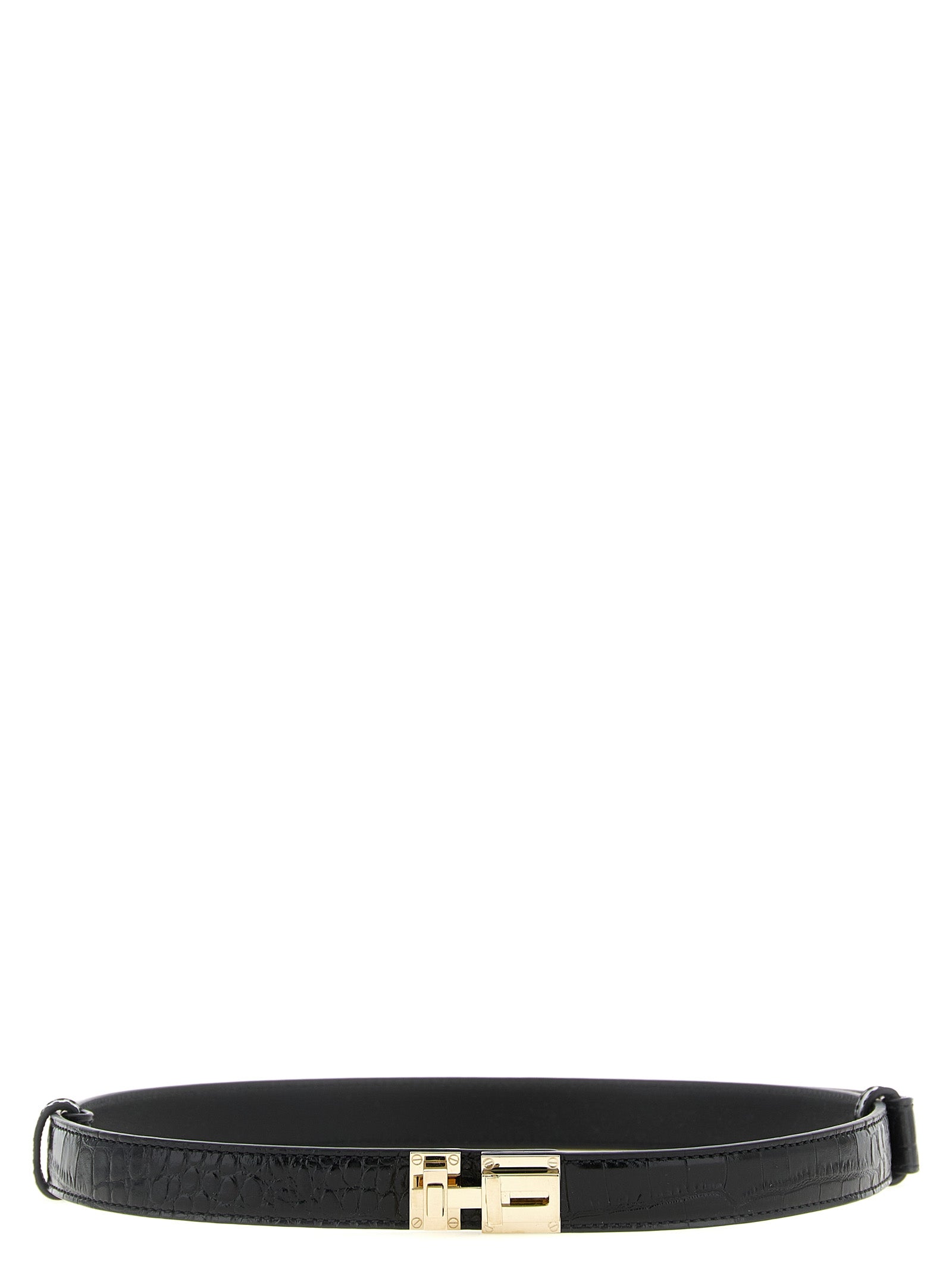 Black Calfskin Regular Belt