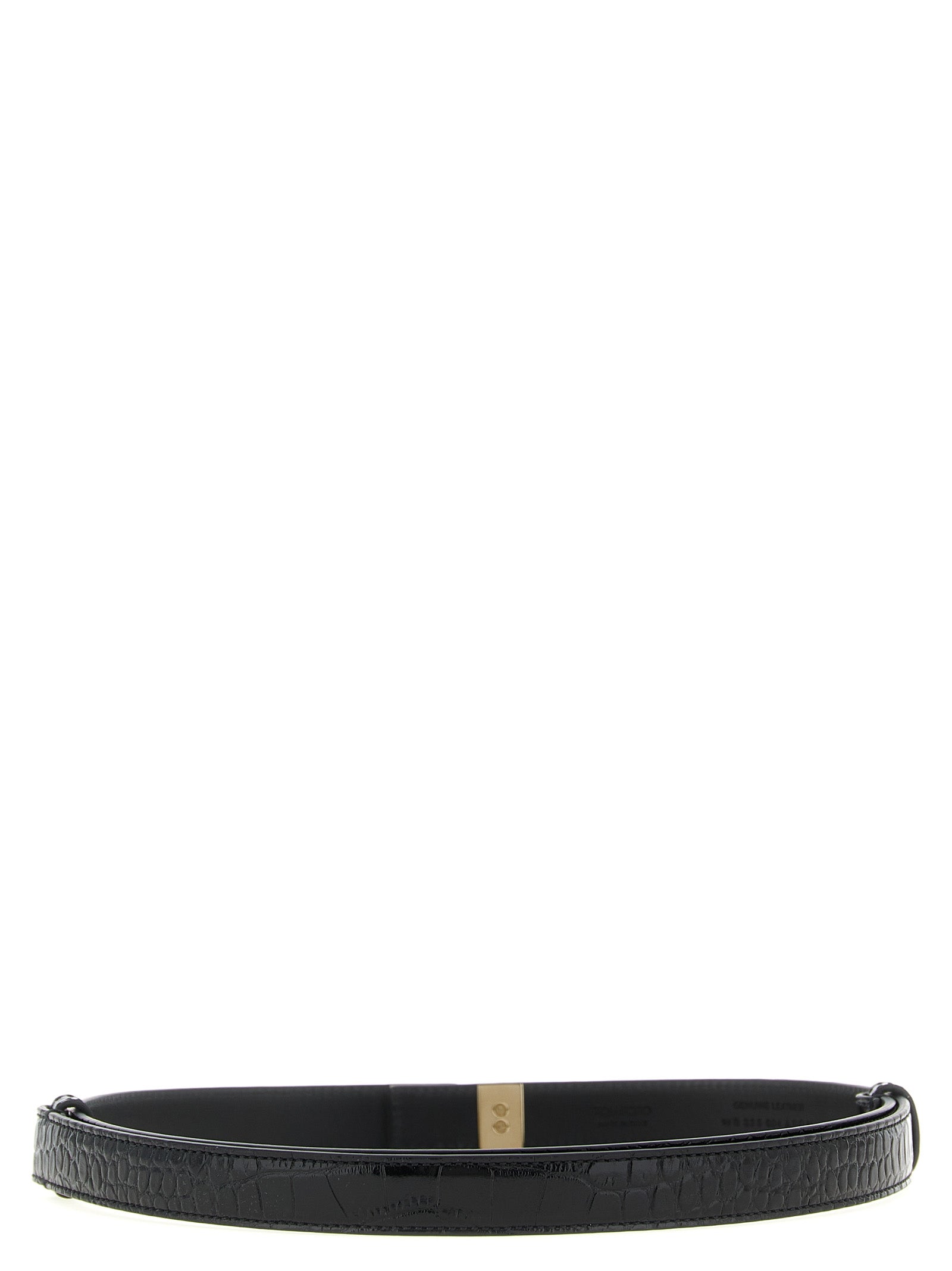 Black Calfskin Regular Belt