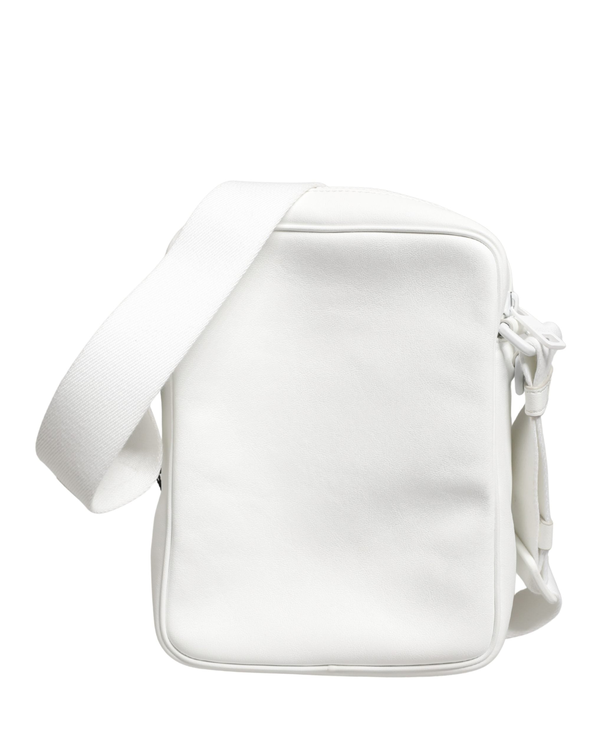 White Logo Plaque Crossbody Shoulder Borse Men Bag