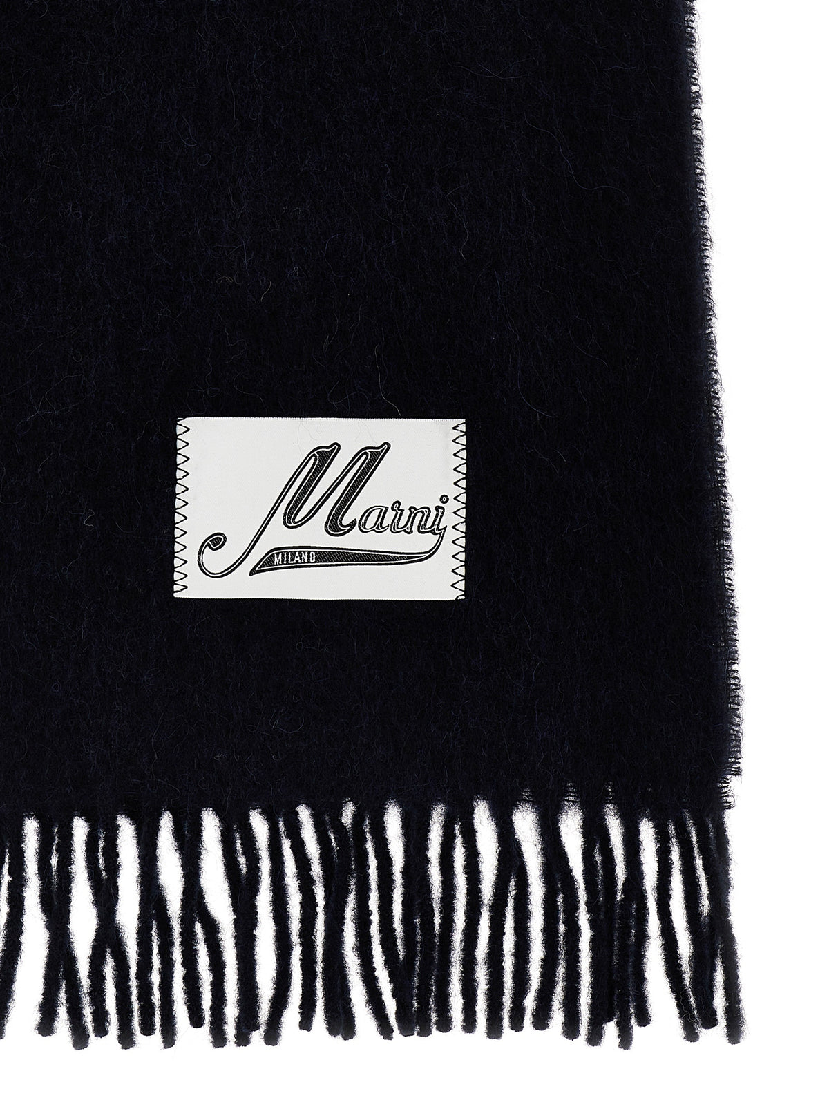 Blue Wool Scarf