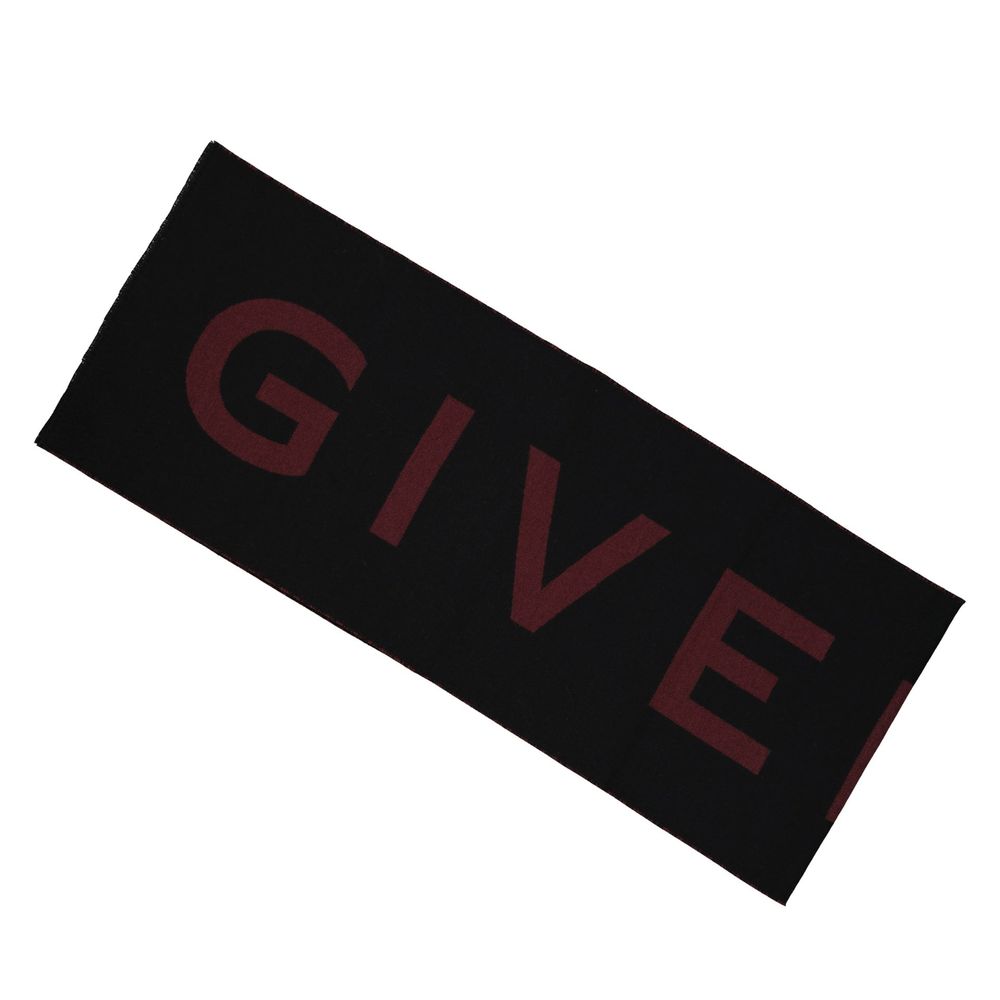 Black Virgin Wool Foulard