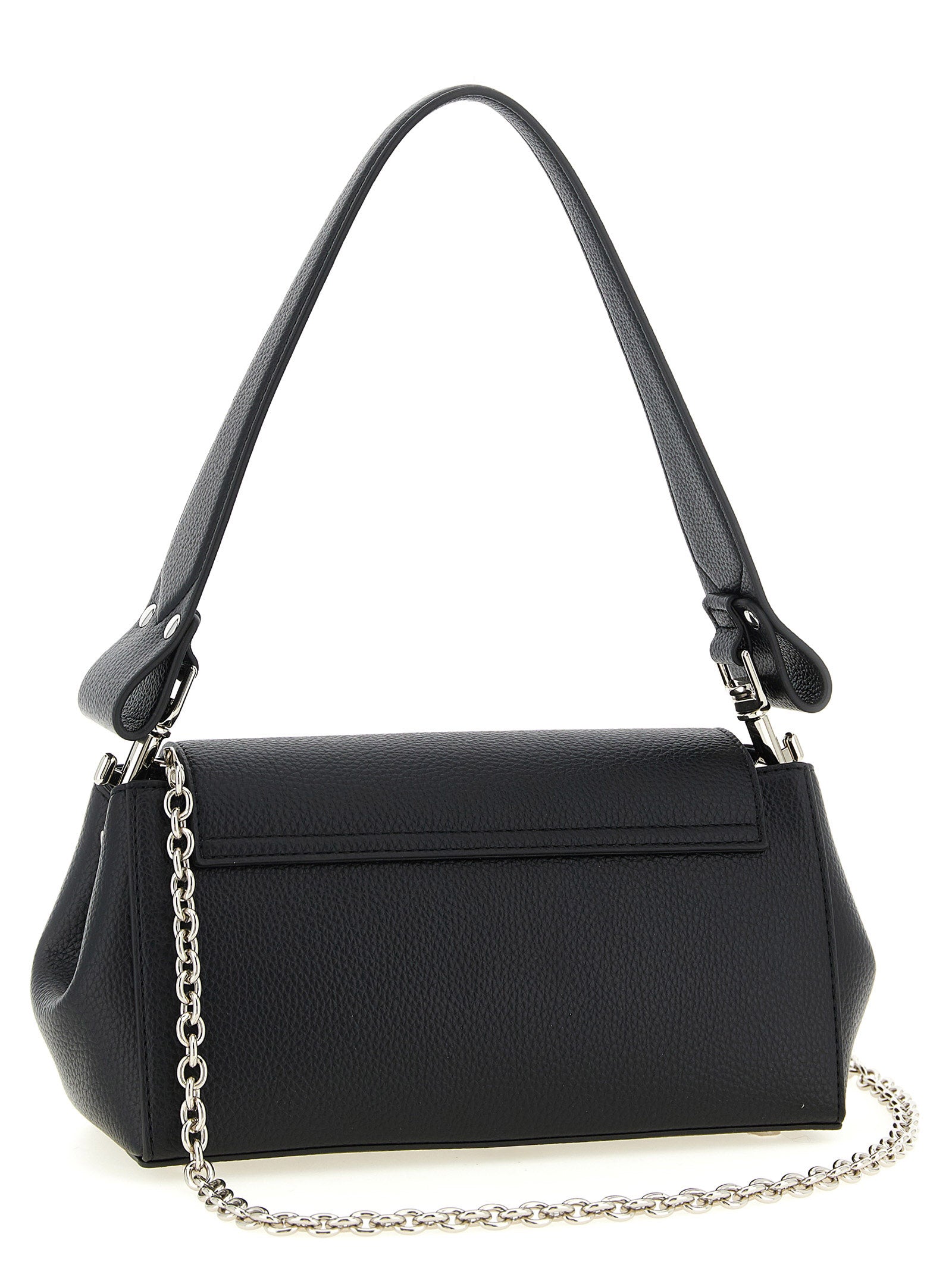Black Polyethylene Shoulder Bag
