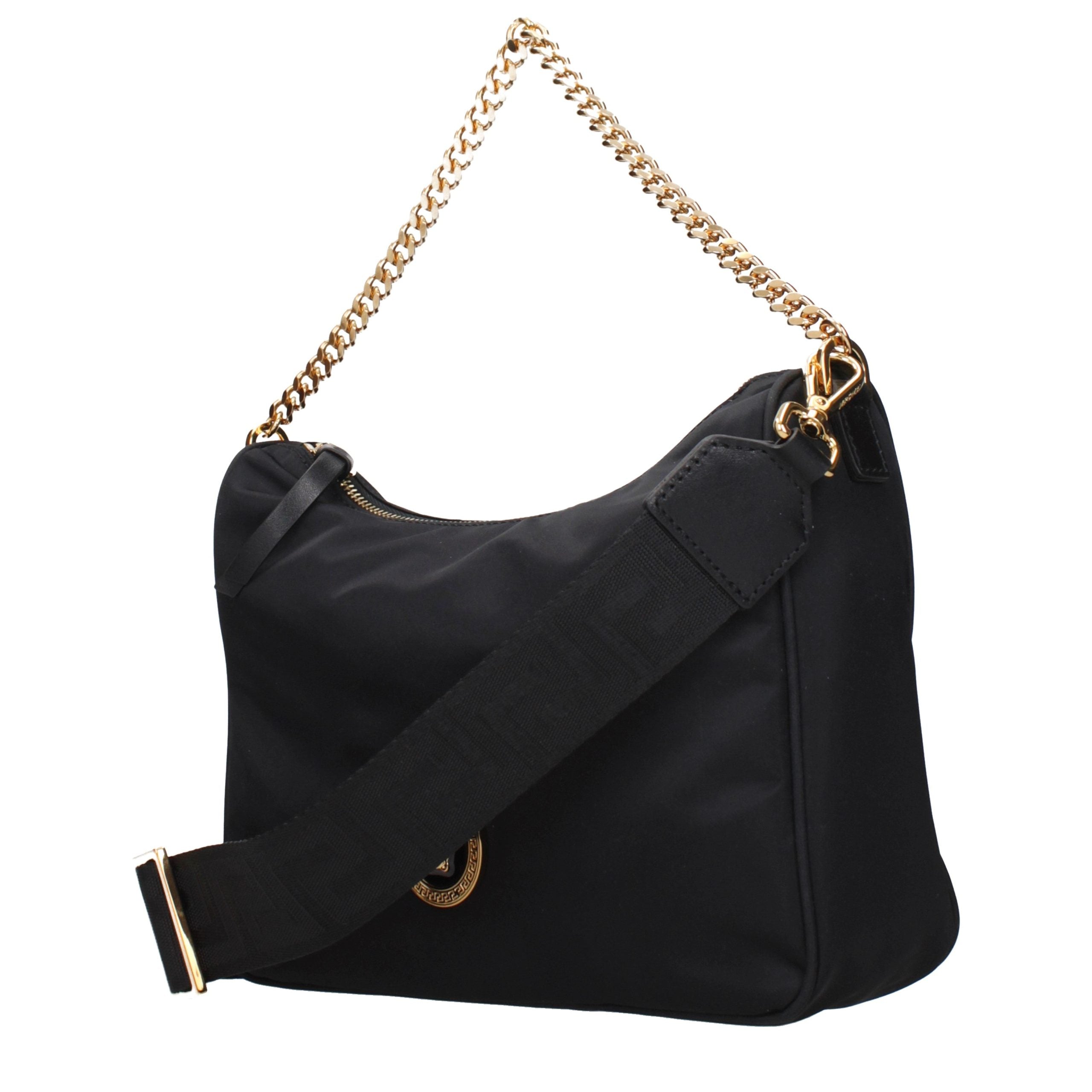 Black Fabric Handbag
