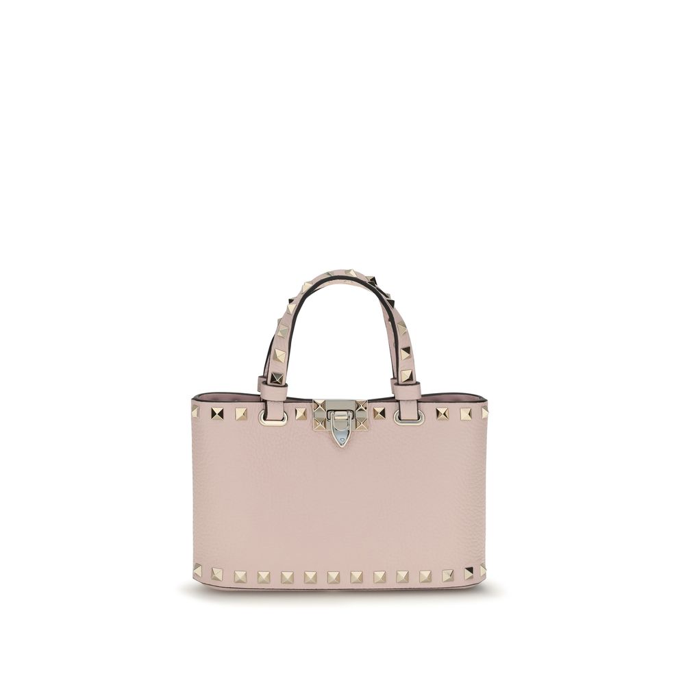 Rockstud Mini Shopping Bag In Grainy Calfskin